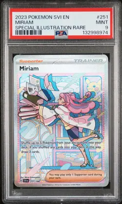 2023 Pokemon Svi En-Scarlet & Violet #251 Miriam Special Illustration Rare PSA 9 - Image 1