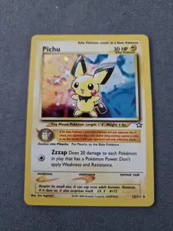 Pokemon TCG Neo Genesis Pichu 12/111 Holo Rare LP - Image 1