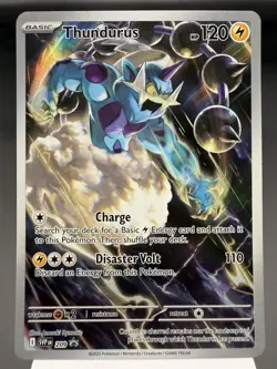 Thundurus SVP209 - Illustration Rare - Scarlet & Violet Pokemon Card MINT - Image 1