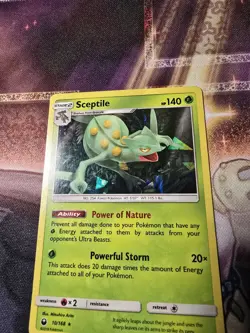 Sceptile 010/168 Exclusive Cracked Ice Holo Pokemon Card English MP - Image 2