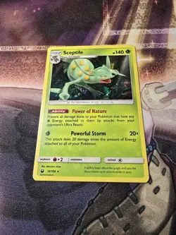Sceptile 010/168 Exclusive Cracked Ice Holo Pokemon Card English MP - Image 4
