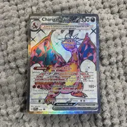 Pokemon Charizard ex SVP 056 Scarlet & Violet Full Art Holo 330 HP Rare Card - Image 1
