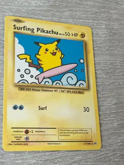 Pokemon SURFING PIKACHU 111/108 Collecting Card - VERY GOOD to MINT - never play - Image 4