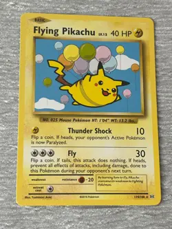 Pokemon FLYING PIKACHU 110/108 Collecting Card - VERY GOOD to MINT - never playe - Image 2