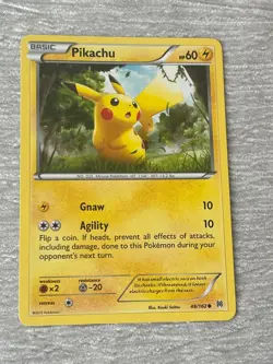 Pokemon PIKACHU Gnaw 48/162 Collecting Card - VERY GOOD to MINT - never played - Image 2