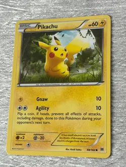 Pokemon PIKACHU Gnaw 48/162 Collecting Card - VERY GOOD to MINT - never played - Image 4