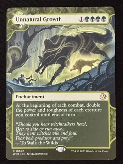 1x MTG Unnatural Growth - Wilds of Eldraine: Enchanting Tales (WOT) #62 - Magic - Image 1