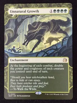 1x MTG Unnatural Growth - Wilds of Eldraine: Enchanting Tales (WOT) #62 - Magic - Image 3