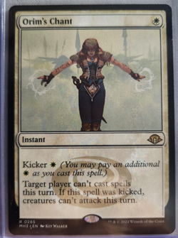 MTG - 2024 Modern Horizons 3 - Orim's Chant - Unplayed - Pack to sleeve - Image 1