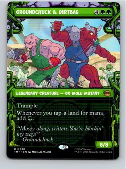 Magic the Gathering Showcase Groundchuck & Dirtbag Teenage Mutant Ninja Turtles - Image 1