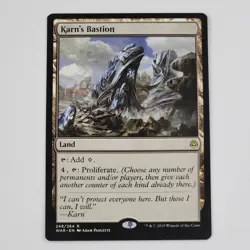 MTG Karns Bastion NM Rare War of the Spark Magic The Gathering Land Proliferate - Image 1