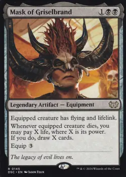 Mask of Griselbrand NM - MTG - Duskmourn Commander - Image 1