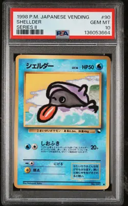 1998 POKEMON JPN VENDING SER II #90 SHELLDER PSA 10 - Image 1