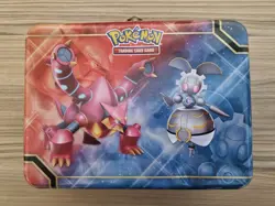Pokemon TCG - Collectors Chest Tin 2016 Volcanion and Magearna Empty Tin Only - Image 1