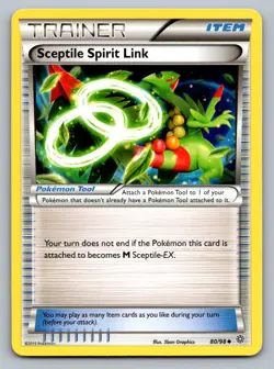 Pokemon TCG XY - Ancient Origins Sceptile Spirit Link 80/98 - Image 1
