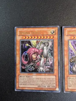 Theinen Andro Teleia Sphinx Set EP1-EN001/2/3 Ultra Rare good condition Yugioh - Image 2