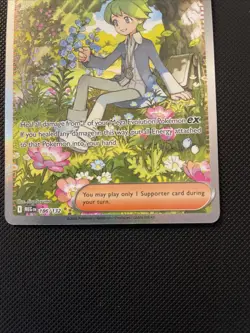 NM Wally’s Compassion 186/132 Mega Evolution SIR Holo Pokemon Card - Image 2