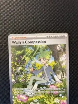 NM Wally’s Compassion 186/132 Mega Evolution SIR Holo Pokemon Card - Image 3