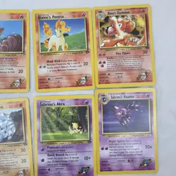 Vintage Pokemon Gym Heroes Card Lot Sabrina Blaine WOTC 1999 12 Cards - Image 3
