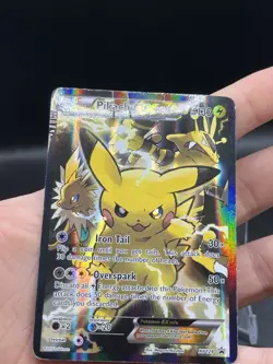 Pikachu EX Full Art Promo Pokemon TCG Card XY124 Played HP - Image 4