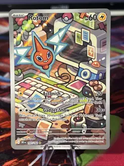 Rotom 197/182 Holo Illustration Rare Destined Rivals Pokemon Card NM/M - Image 1