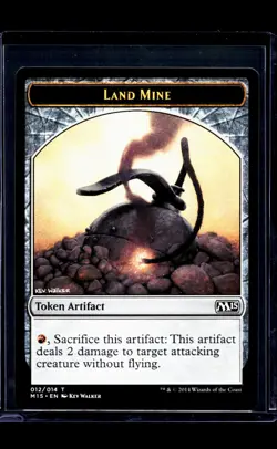 2021 MTG Magic the Gathering Unique and Misc Promo Token #12 Land Mine Copy - Image 1