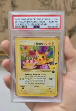 Birthday Pikachu Celebrations Classic Collection Pokemon PSA 10 GEM MT - Image 3