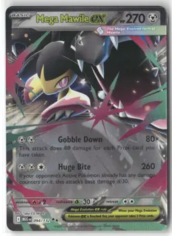 Pokemon Mega Mawile ex - Double Rare ME01: Mega Evolution 094/132 NM - Image 1