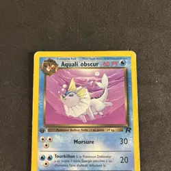 CARTE POKEMON AQUALI OBSCUR 45/82 EDITION 1 FR UNCO WIZARDS TEAM ROCKET - Image 2