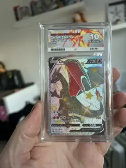 Pokemon TCG Charizard V Champions Path 079/073 Ace 10 GM PERFECT SUBGRADES - Image 3
