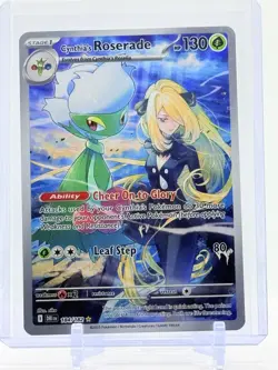 2025 Pokemon CYNTHIA'S ROSERADE #184/182 EN DRI: Illustration Rare - NP 🔥🔥 - Image 1