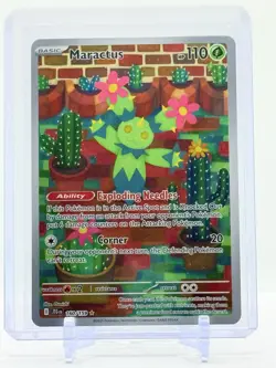 2025 Pokemon MARACTUS #160/159 JTG Illustration Rare - Never Played 🔥 - Image 1