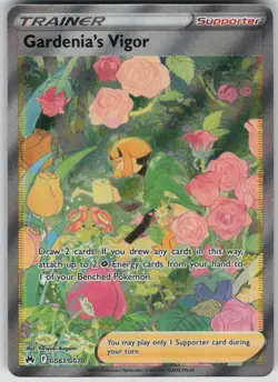 Pokemon TCG Gardenia's Vigor Ultra Rare Crown Zenith: Galarian Gallery GG61/GG70 - Image 1