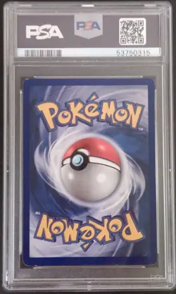 PSA 8 1st Edition Abra 43/102 Base Set Grey Stamp Gray Error Pokemon 1999 - Image 2