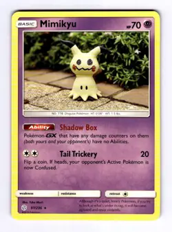 Mimikyu (97) SM - Cosmic Eclipse #97 (2019) Rare NM Pokemon - Image 1
