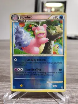 SLOWBRO 38/90 UNCOMMON HGSS UNDAUNTED POKEMON REVERSE HOLO LP 2010 - Image 1