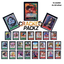 One Piece TCG Red Green Luffy Deck Op13 Cards - Image 1