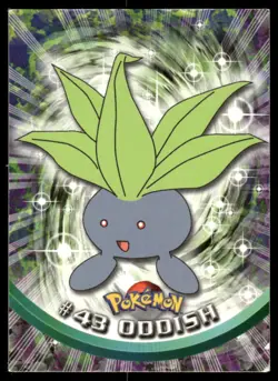 Pokemon Cards Oddish #43 Topps Trading Cards Series 1 LP *1 - Image 1