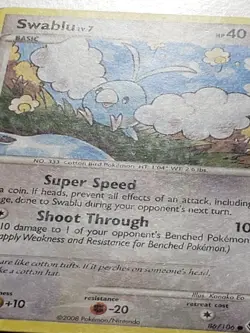 Swablu 86/106 HP - B1G1F Great Encounters Pokemon Card - Kanako Eo Art - Image 2