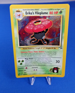 Pokemon TCG Gym Heroes Erika's Vileplume Holo Card 5/132 Very Good Condition - Image 1