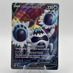 Pokemon Card - Crabominable V (Full Art) 248/264 Swsh08: Fusion Strike Holo NM - Image 1