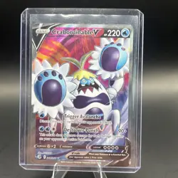 Pokemon Card - Crabominable V (Full Art) 248/264 Swsh08: Fusion Strike Holo NM - Image 3