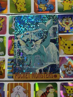 Pokemon Vaporeon HOLO Vintage Pocket Monsters Prism Sticker 1998 Nintendo - Image 4