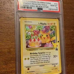 2021 POKEMON CELEBRATIONS CLASSIC COLLECTION #24 BIRTHDAY PIKACHU-HOLO PSA 10 - Image 2