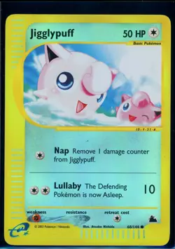Pokemon SKYRIDGE - #68/144 Jigglypuff - Reverse Holo - ENG - Near Mint - Image 1