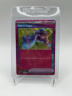 Pokemon Hero's Cape 152/162 SV05: Temporal Forces ACE SPEC Full Art Holo Rare - Image 1