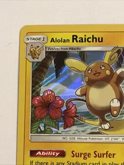 Alolan Raichu 31/111 Sm-Crimson Invasion Holo Pokemon TCG NM 🔥 - Image 2