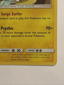 Alolan Raichu 31/111 Sm-Crimson Invasion Holo Pokemon TCG NM 🔥 - Image 4