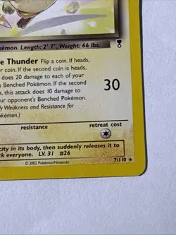Dark Raichu 7/110 Non Holo Rare - 2002 Pokemon Legendary Collection WotC MP 🔥 - Image 4