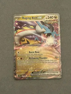 Pokemon TCG Raging Bolt EX 123/162 Temporal Forces Double Rare Holo NM/M - Image 1